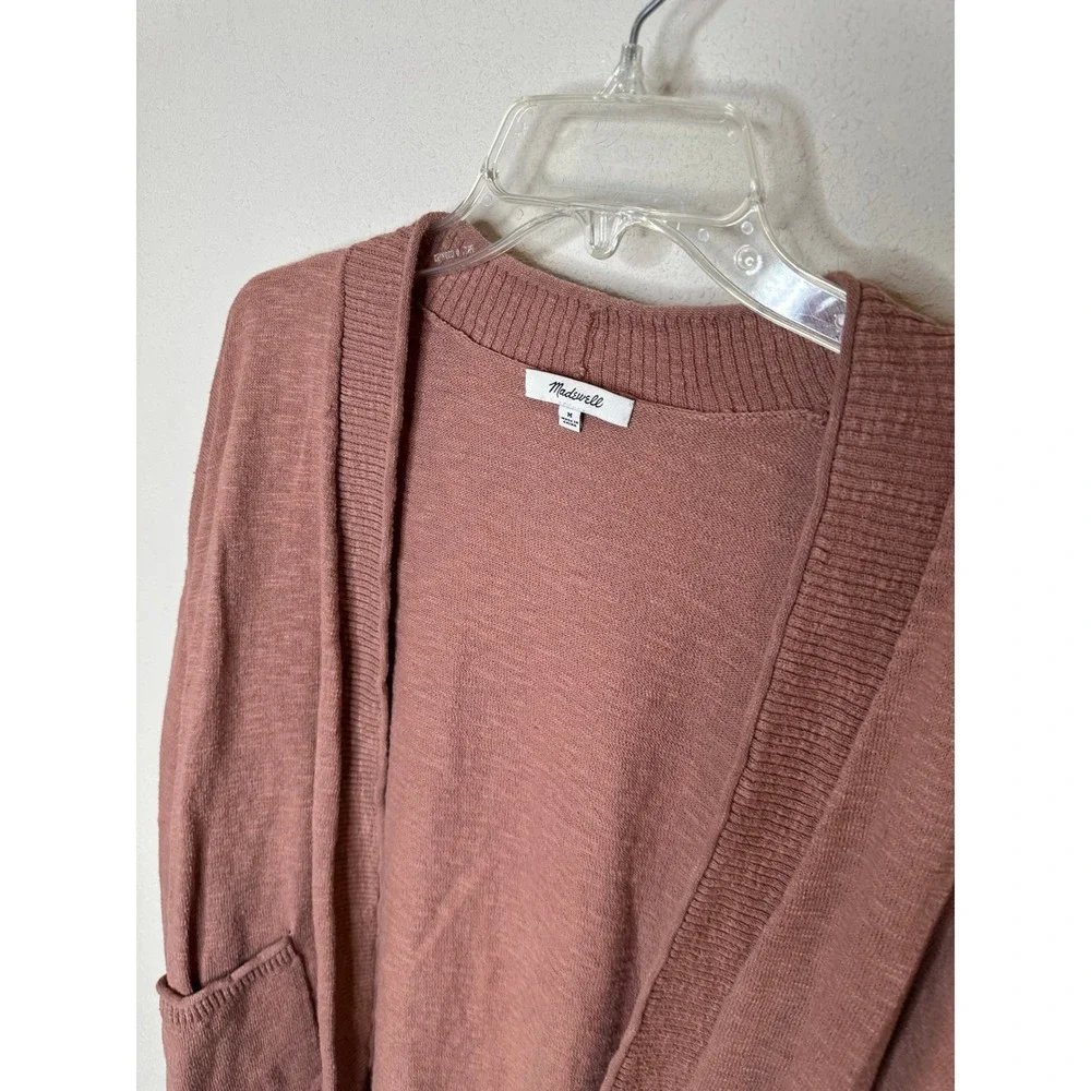 Madewell‎ Cardigan Sweater Dusty Rose Open Front M